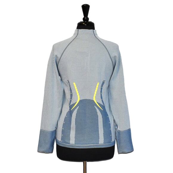 A6 NWT FABLETICS Blue Cassidy Seamless Moisture Wicking Jacket Size XL $89.95 - Picture 5 of 7